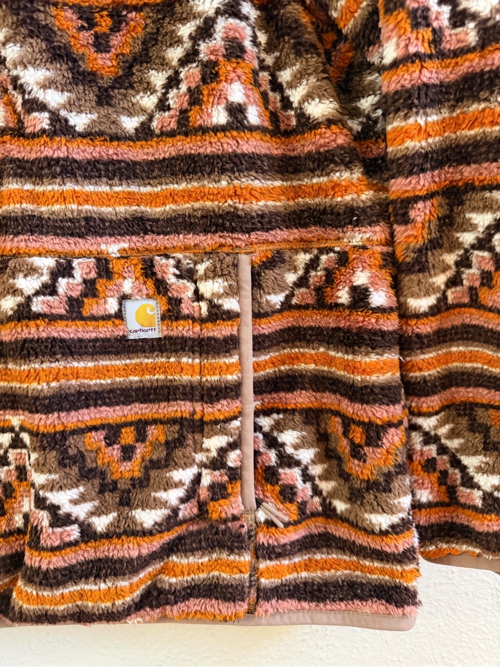 Carhartt loose fit fleece pullover Aztec print - Picture 7 of 11